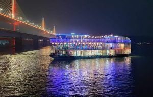 Mandovi River Cruise at night photo